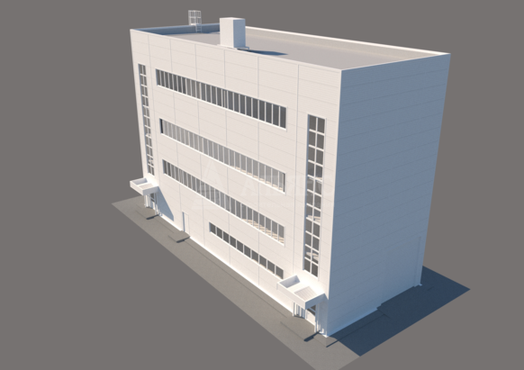 3D визуализация Административно-бытовой комплекс из сэндвич-панелей - фото 10