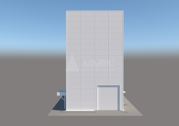 3D визуализация Административно-бытовой комплекс из сэндвич-панелей - фото 3