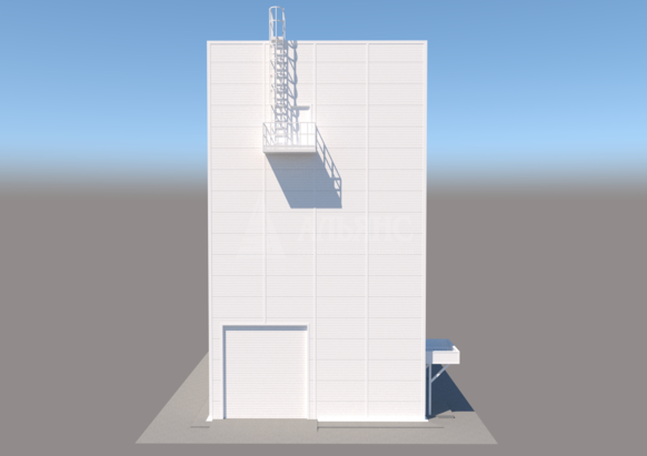 3D визуализация Административно-бытовой комплекс из сэндвич-панелей - фото 7